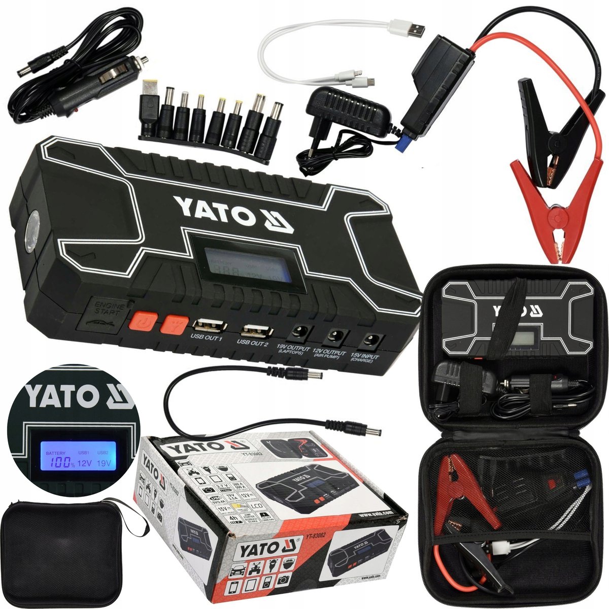 YATO URZĄDZENIE ROZRUCHOWE 12000mA YT-83082