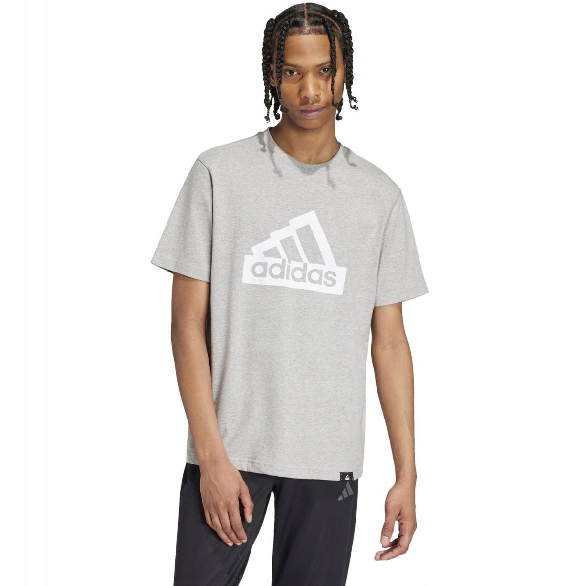 Koszulka męska adidas Modern Essentials Graphic szara IW2648 M