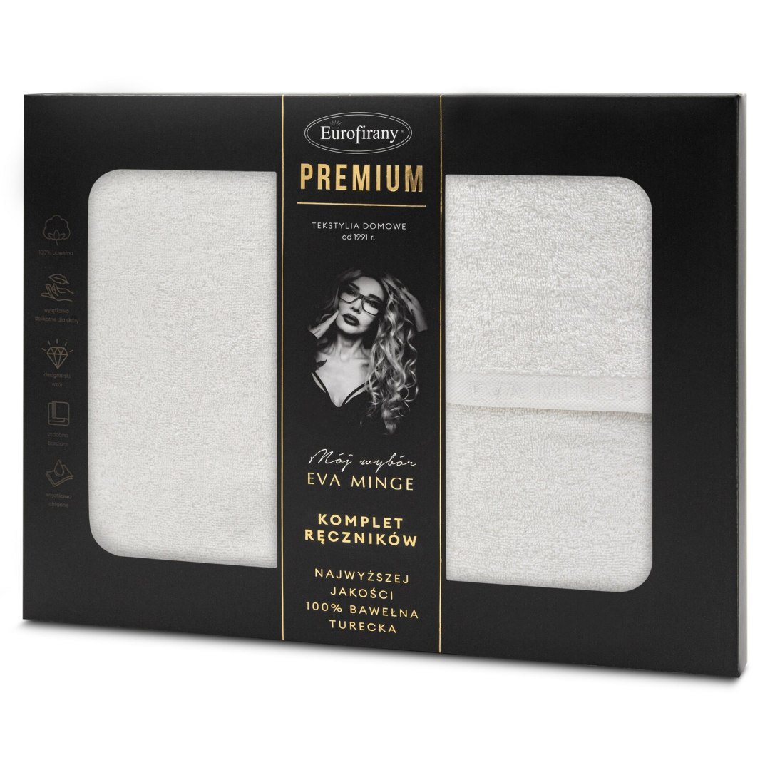 Komplet 3 Ręczników Venus Eva Minge Biały