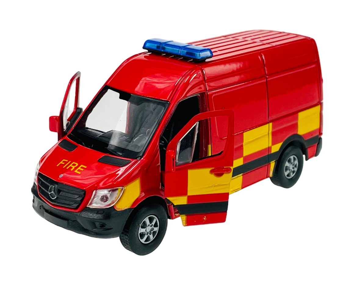WELLY MERCEDES-BENZ SPRINTER PANEL VAN STRAŻ POŻARNA 1:34