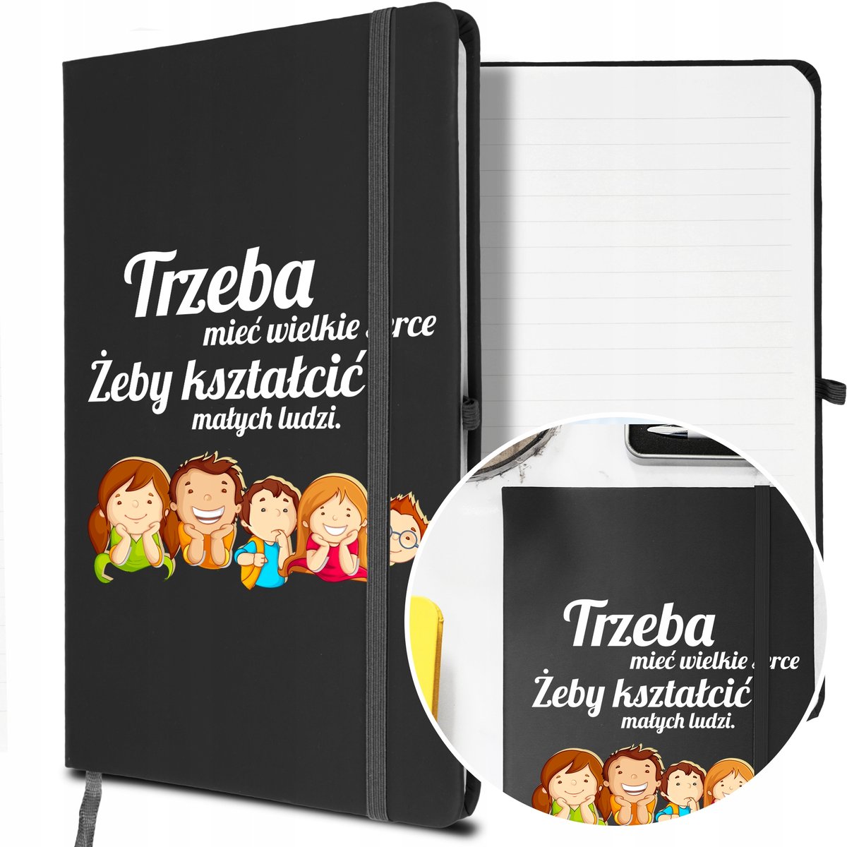 NOTES A5 z Gumką Prezent dla PRZEDSZKOLANKI Wzory