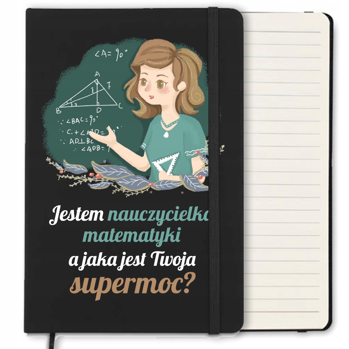 NOTES 120 STR PREZENT DLA NAUCZYCIELKI MATEMATYKI DZIEŃ NAUCZYCIELA WZORY
