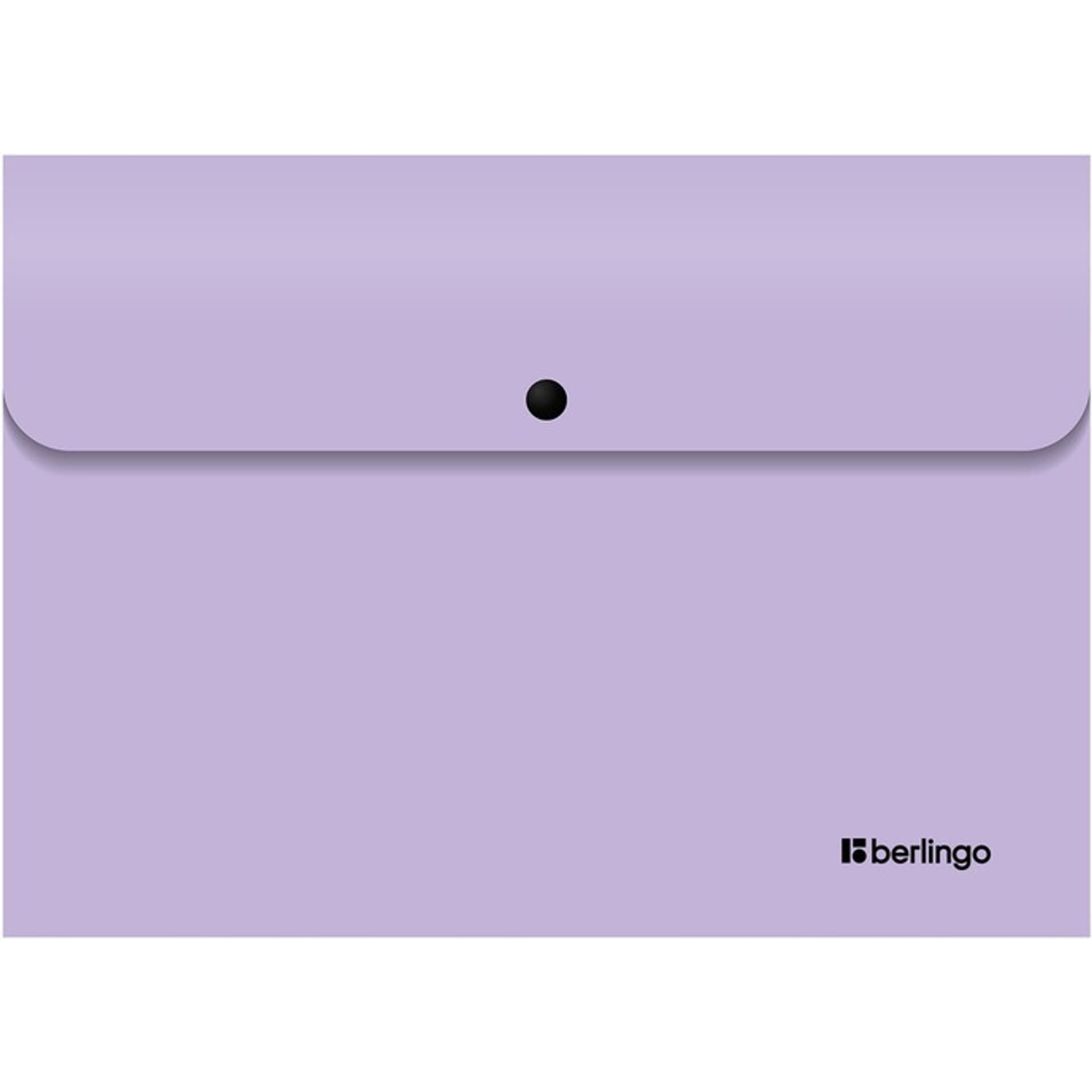 Teczka kopertowa zatrzaskowa BERLINGO A4 INSTINCT matowa fioletowa 352634