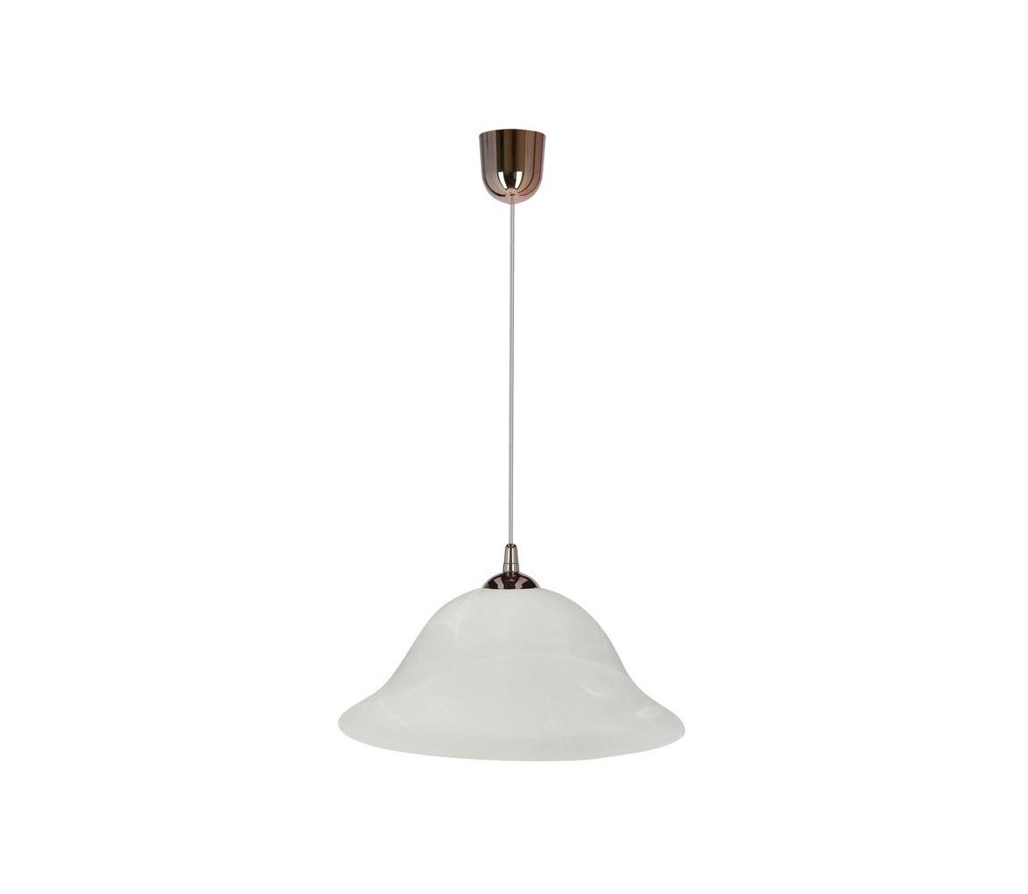 Żyrandol na lince VERA 1xE27/60W/230V miedziany/biały