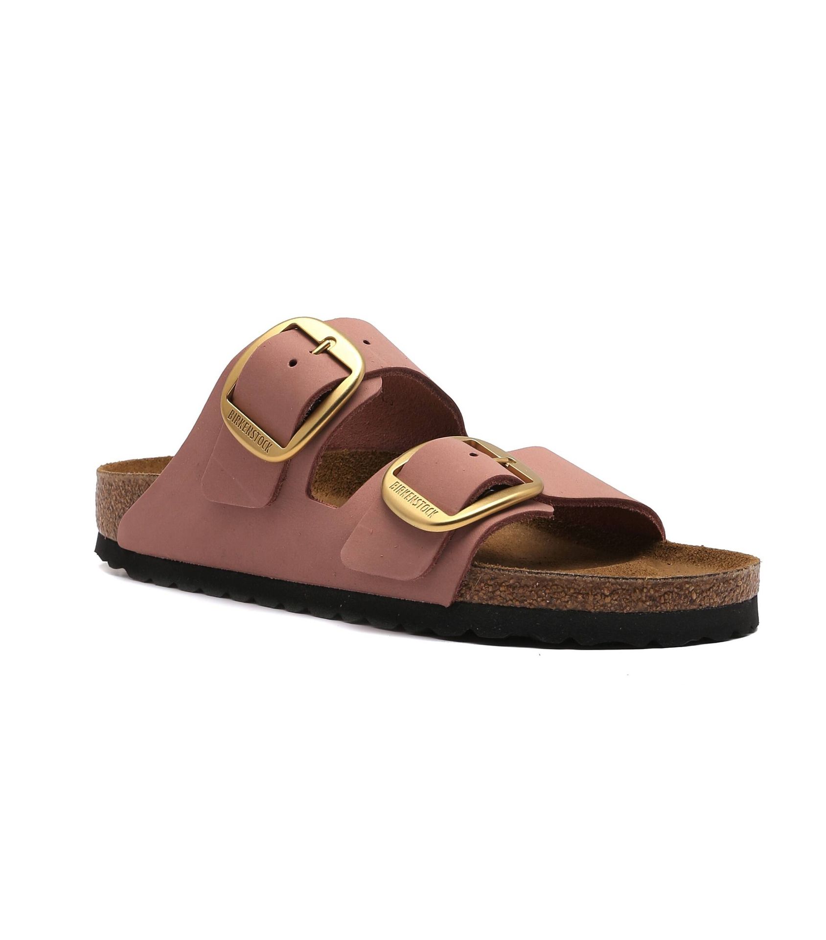 Birkenstock Skórzane klapki Arizona Big Buckle LENB narrow fit