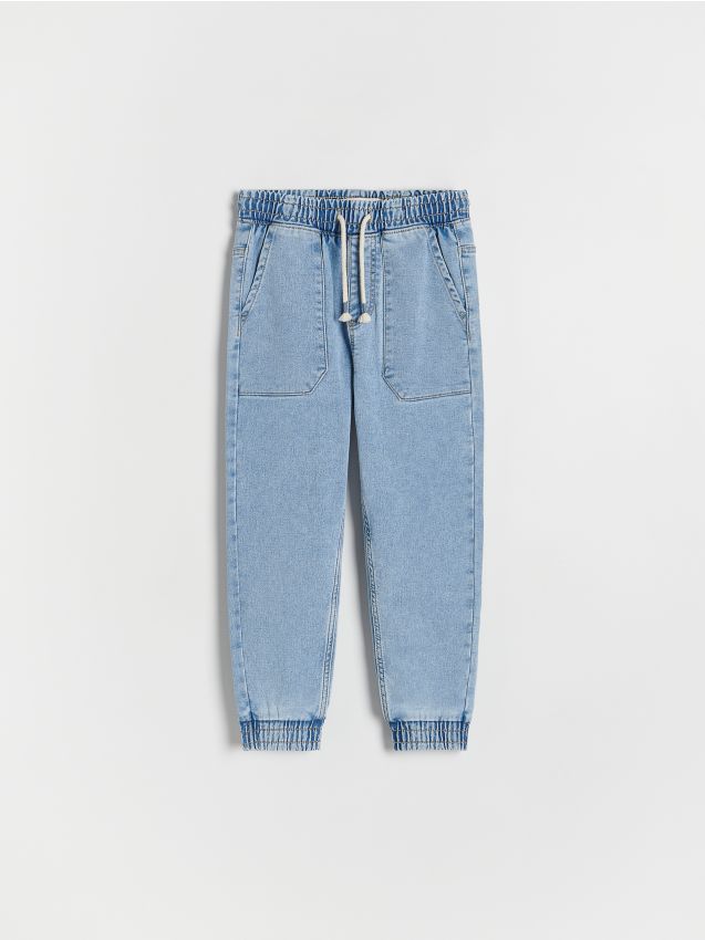 Reserved - Jeansy jogger - niebieski
