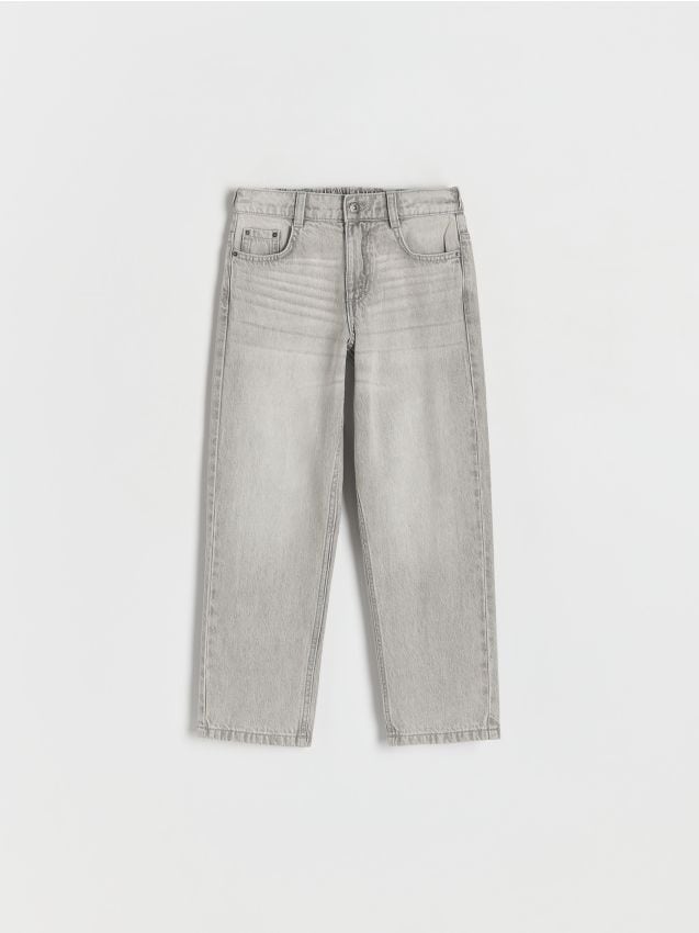 Reserved - Classic denim straight - jasnoszary