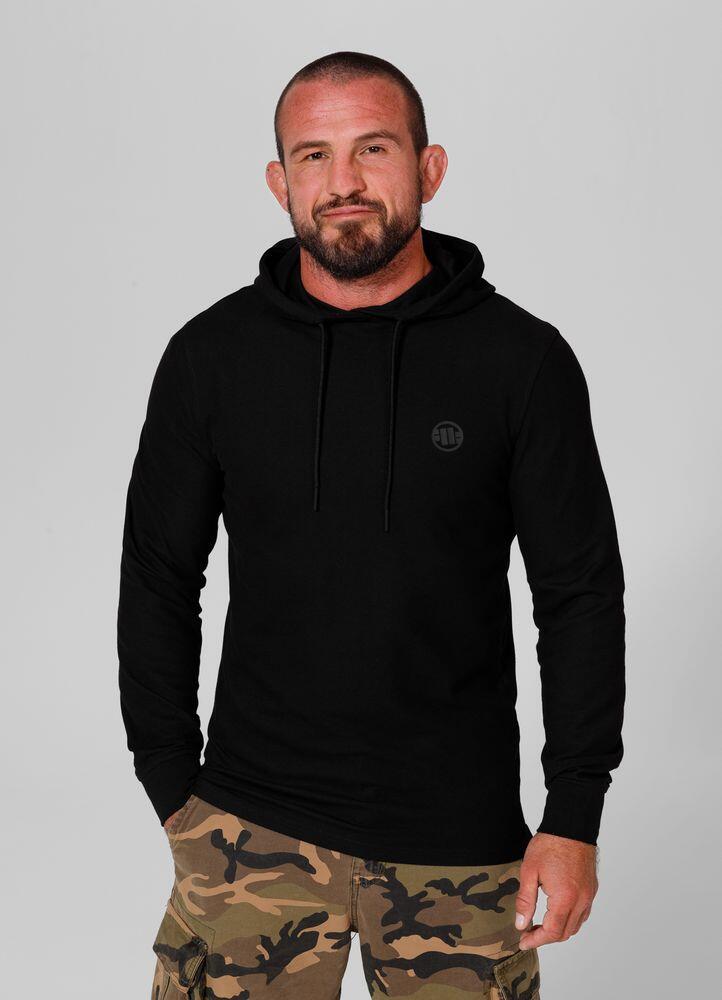 Bluza z kapturem Pit Bull Heavy Weight 220 Coolmax Pique Rockey '24 - Czarna S