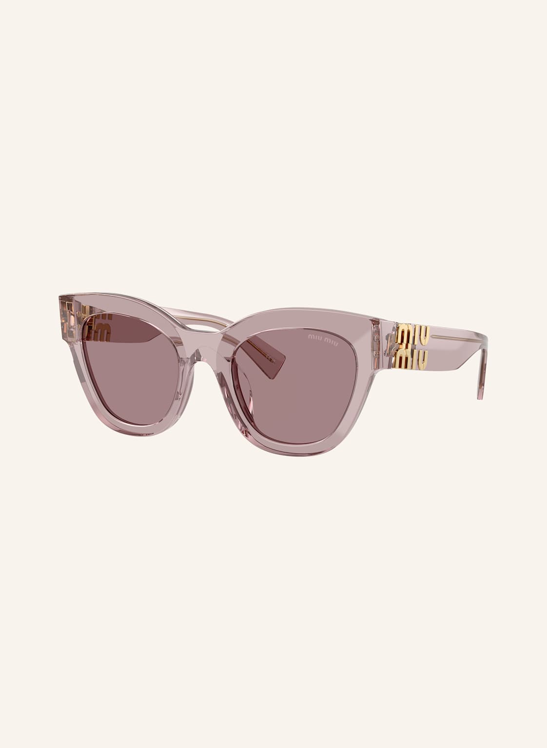 Okulary Przeciwsłoneczne Miu Miu MU 01YS Transparent Mauve