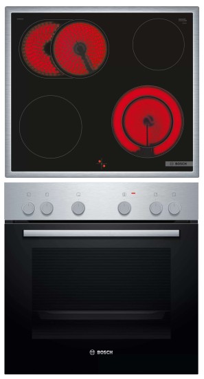 SET Piekarnik z płytą ceramiczną BOSCH HND211AR62
