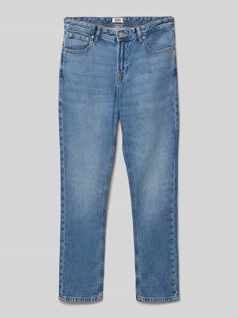 Jeansy o kroju regular fit z bawełny model ‘Clark’