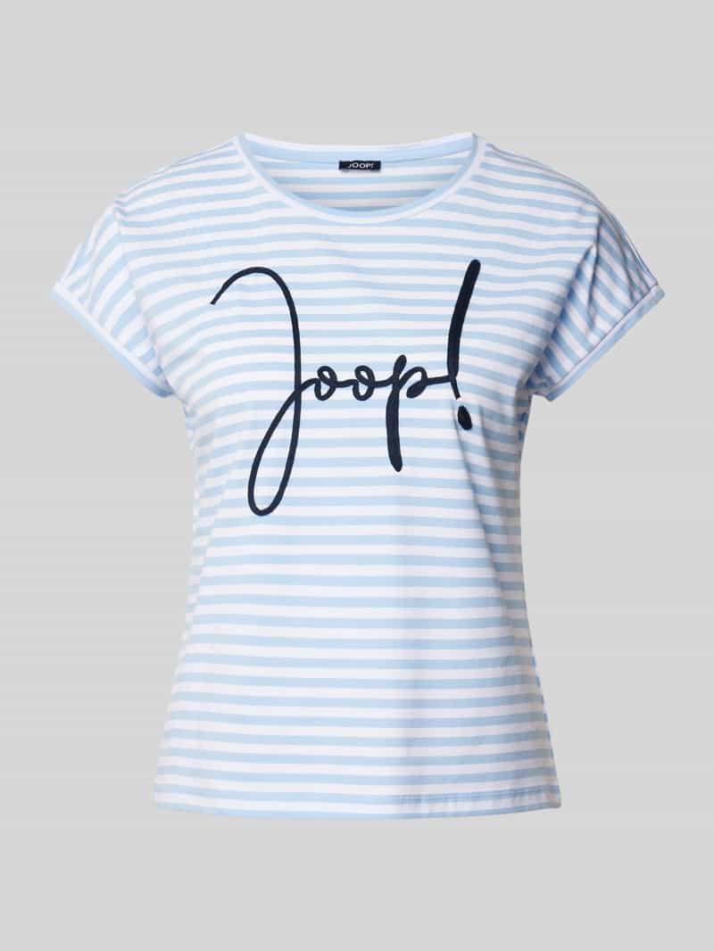T-shirt z wyhaftowanym logo model ‘Teri’