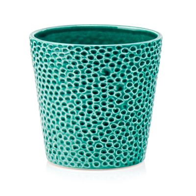 Osłonka ceramiczna turkusowa 13 cm