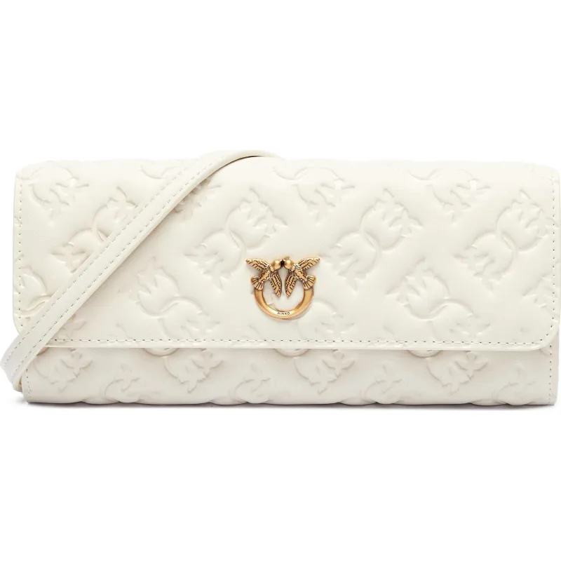 Pinko Skórzana kopertówka/portfel LOVE TINY BIRDS