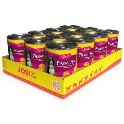 Karma dla psa JOSIDOG Paté Wykwintny mięsny mix 12 x 400 g