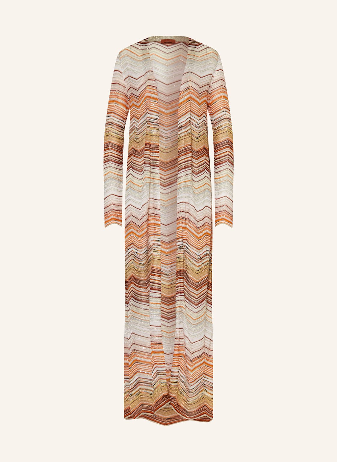 Missoni Dzianinowe Wdzianko Z Błyszczącą Przędzą I Cekinami rosa