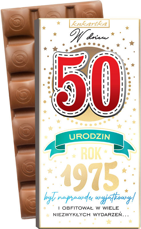CZEKOLADA 425 Urodziny 50 (cyfry, roczniki)