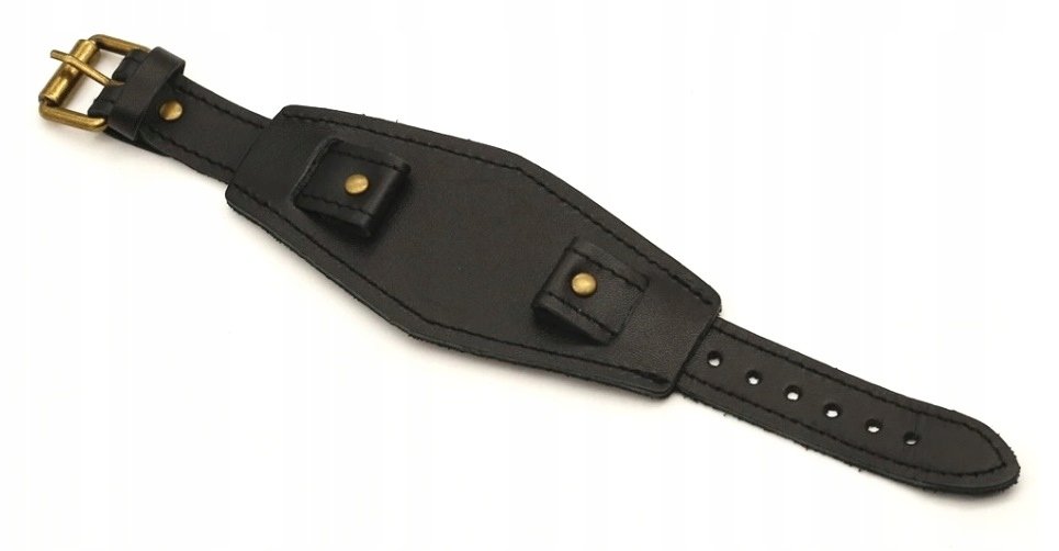 NOWY, SZEROKI CZARNY SKÓRZANY PASEK - SKÓRA NATURALNA 20MM - JAKOŚĆ PREMIUM