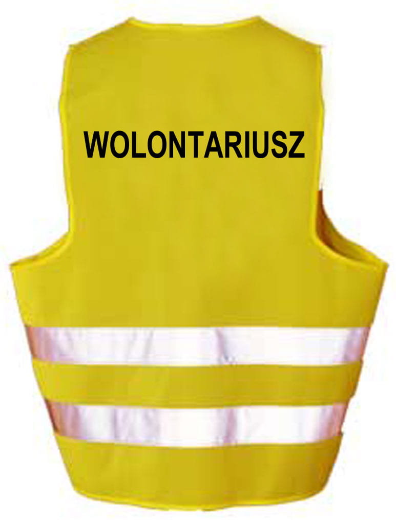 WOLONTARIUSZ - Kamizelka z nadrukiem ostrzegawcza odblaskowa robocza LIBRES POLSKA SP