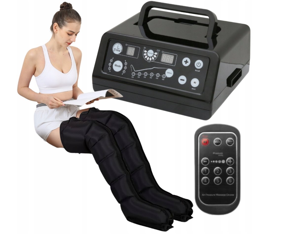 Urządzenie Do Drenażu Limfatycznego Masażer Uciskowy Nóg Z Nogawkami Zestaw