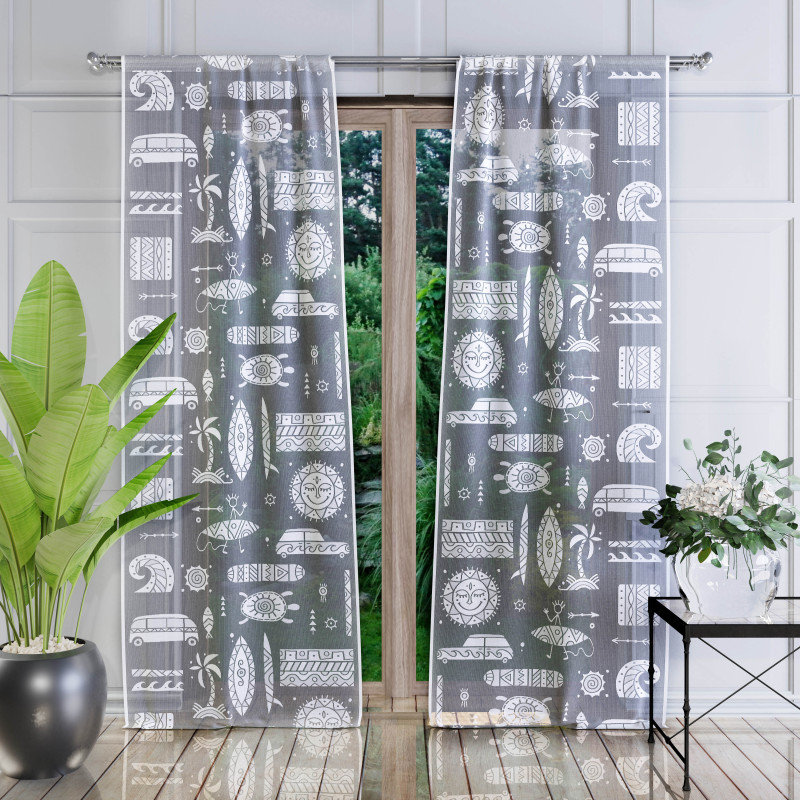 Firanka Żakardowa Panel Modern Szer. 70 Cm 624743 Biały 70 Cm