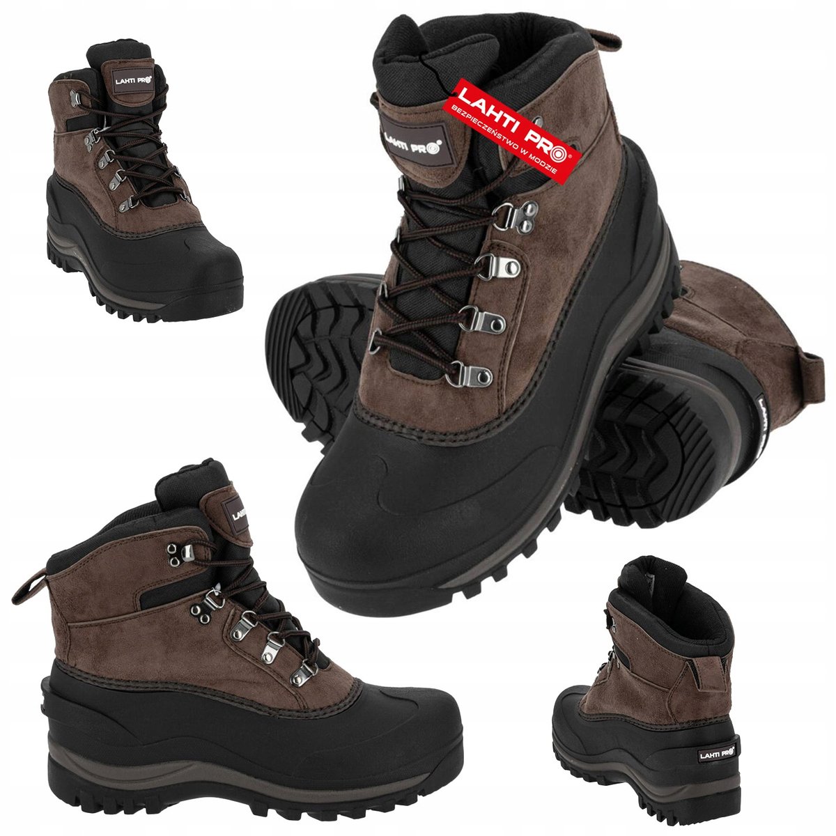 Buty Obuwie Robocze Śniegowce Zamszowe Brązowe Rozmiar 42 L3080442 Lahti