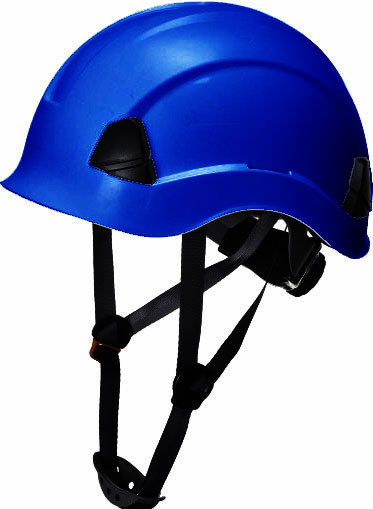 Kask hełm roboczy do pracy na wysokościach 4-pkt - BLUE bez daszka ALPIN CONSORTE
