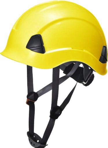 Kask Hełm Roboczy Loki Wysokościowy 4-Pkt - Żółty En-397 Regulacja Pasek Consorte