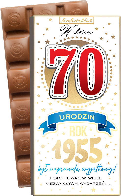 CZEKOLADA 427 Urodziny 70 (cyfry, roczniki)