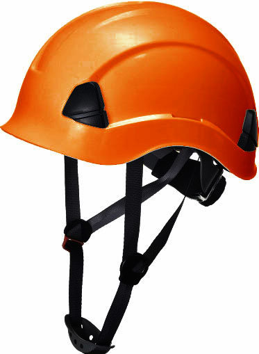 Kask Hełm Roboczy Do Pracy Na Wysokościach 4-Pkt - Pomarańczowy Bez Daszka Consorte