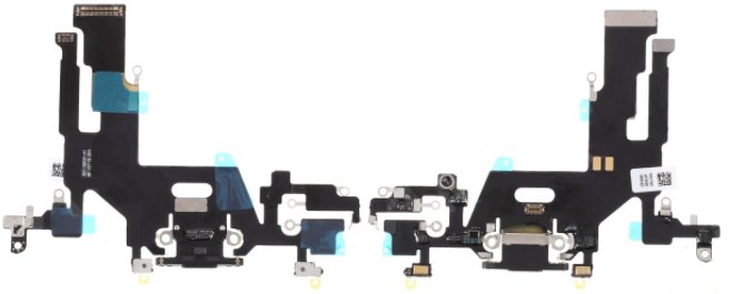 TAŚMA ZŁĄCZE ŁADOWANIA MIKOROFN DO iPhone 11 CZARNY