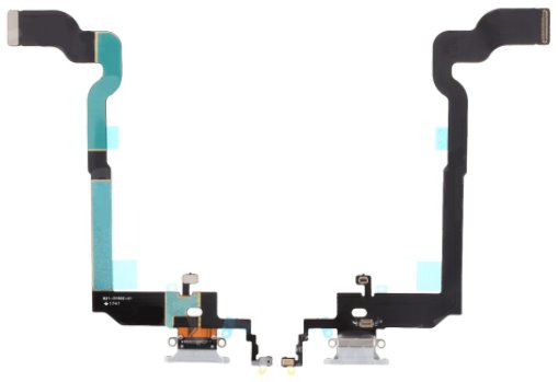 TAŚMA ZŁĄCZE ŁADOWANIA MIKROFON DO iPhone X SZARY