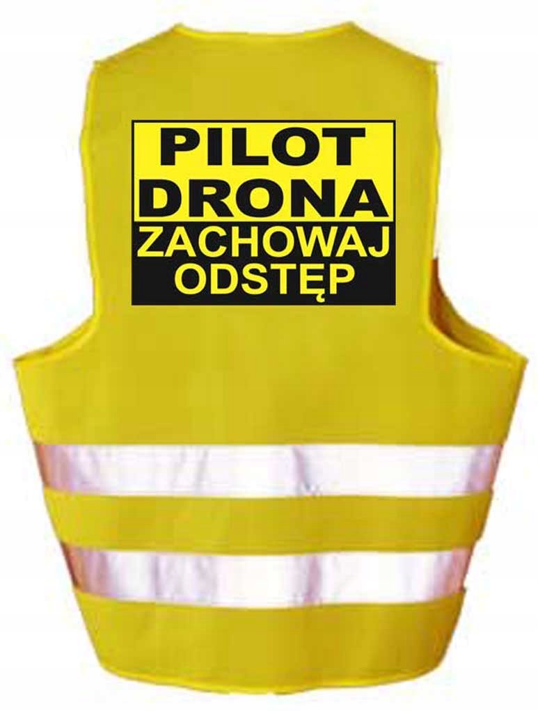 PILOT DRONA - Kamizelka z nadrukiem ostrzegawcza odblaskowa robocza LIBRES POLSKA SP