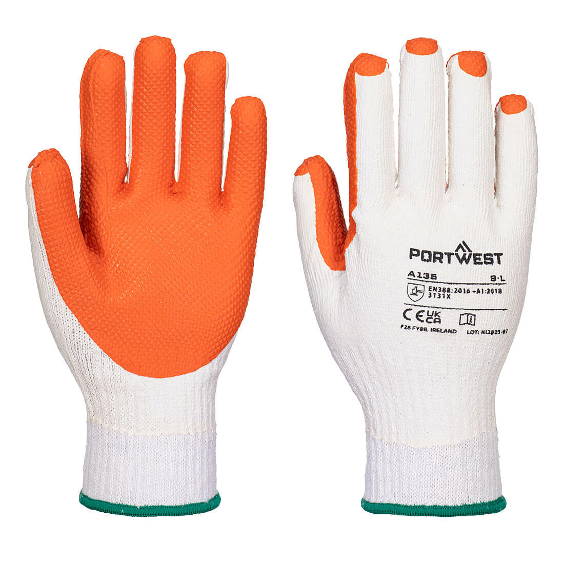 Rękawice robocze brukarskie powlekane lateksem Portwest GRIP A135 - XL PORTWEST