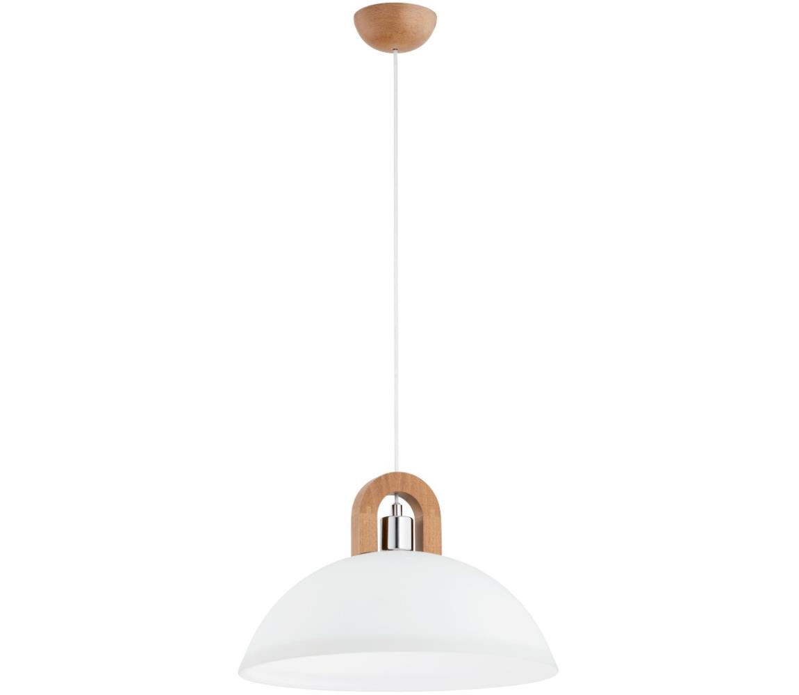 Żyrandol na lince MIGOT 1xE27/15W/230V beżowy/chrom