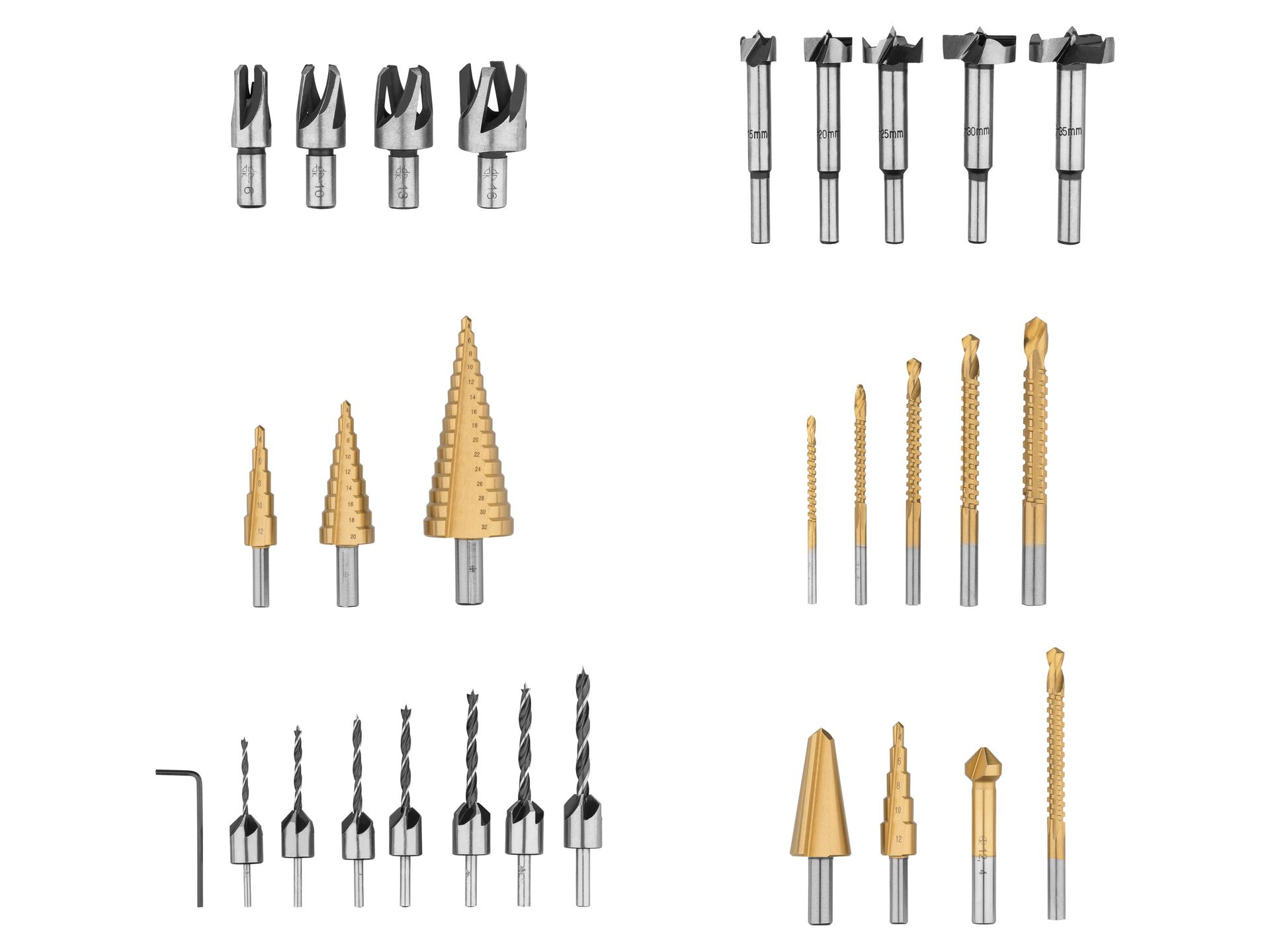 PARKSIDE® Zestaw wierteł specjalnych PSB 6 A1