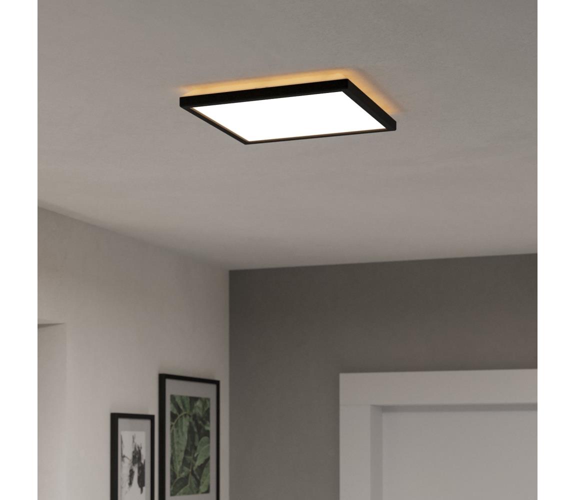 Eglo 901466 - LED RGBW Ściemnialne oświetlenie zewnętrzne ROVITO-Z 13,4W/230V 29x29cm IP44 czarne