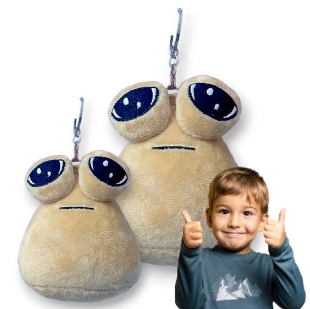 Pluszowy Breloczek Maskotka Pou Zawieszka Zabawka