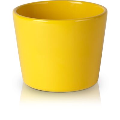 Osłonka ceramiczna 13 cm żółta