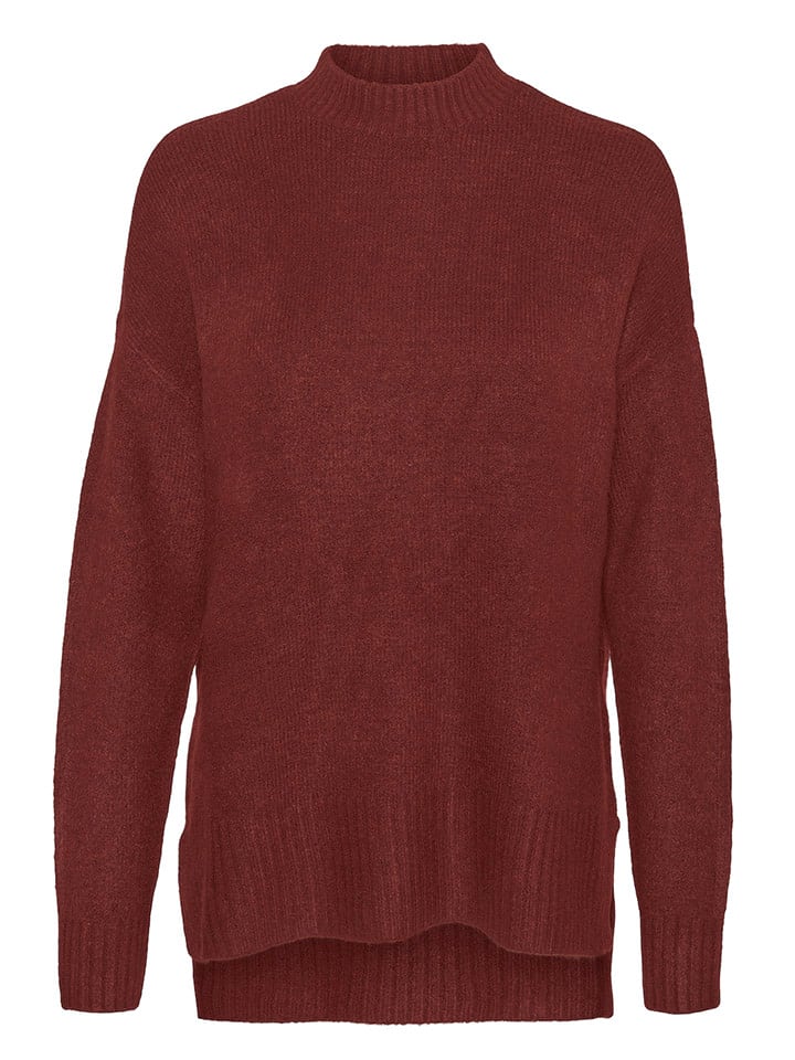Vero Moda Sweter w kolorze bordowym