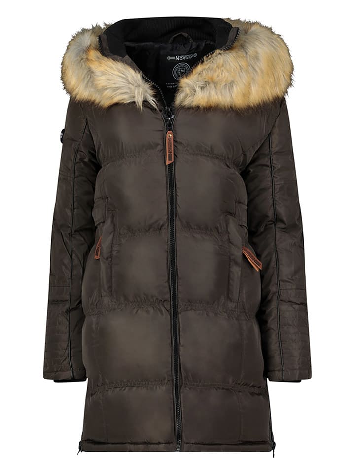 Geographical Norway Parka w kolorze brązowym