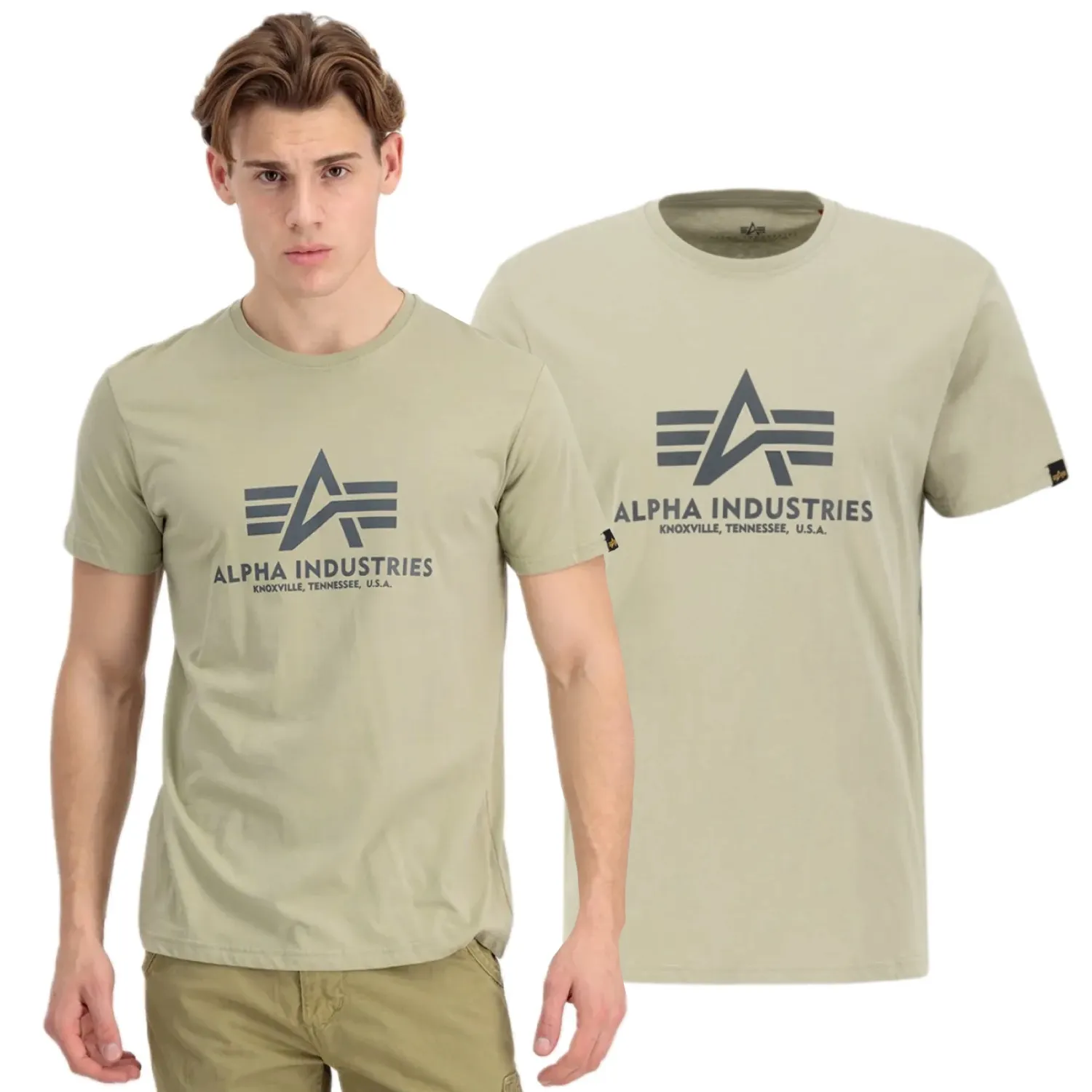 Alpha Industries Basic 100501 82 - Jasnooliwkowa