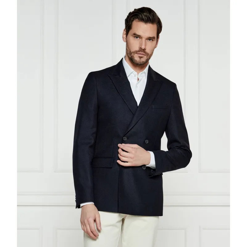 BOSS BLACK Marynarka H-Houston-DB-243 Slim Fit z dodatkiem wełny