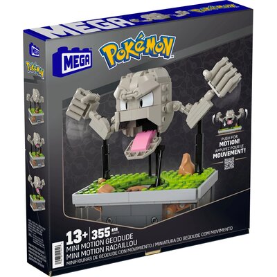 Klocki plastikowe MEGA Pokemon Mini Motion Geodude z ruchem HWR79