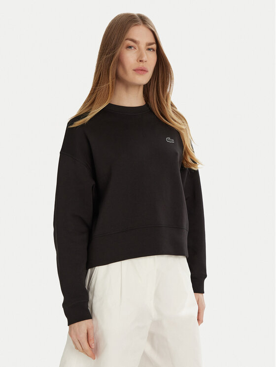Lacoste Bluza SF5614 Czarny Oversize
