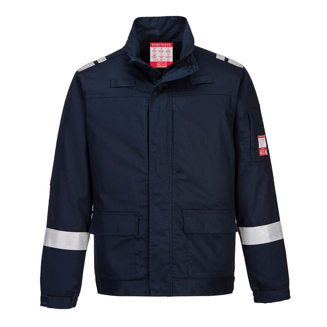 PORTWEST FR601 LEKKA BLUZA TRUDNOPALNA BIZFLAME WORK STRETCH; GRANATOWY
