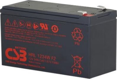Lead acid battery 12V 9Ah 34W Pb F2 CSB