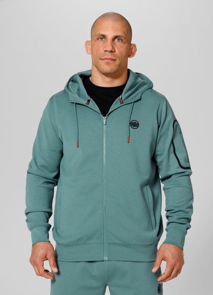 Bluza rozpinana z kapturem Pit Bull Active Crew Explorer '24 - Miętowa S