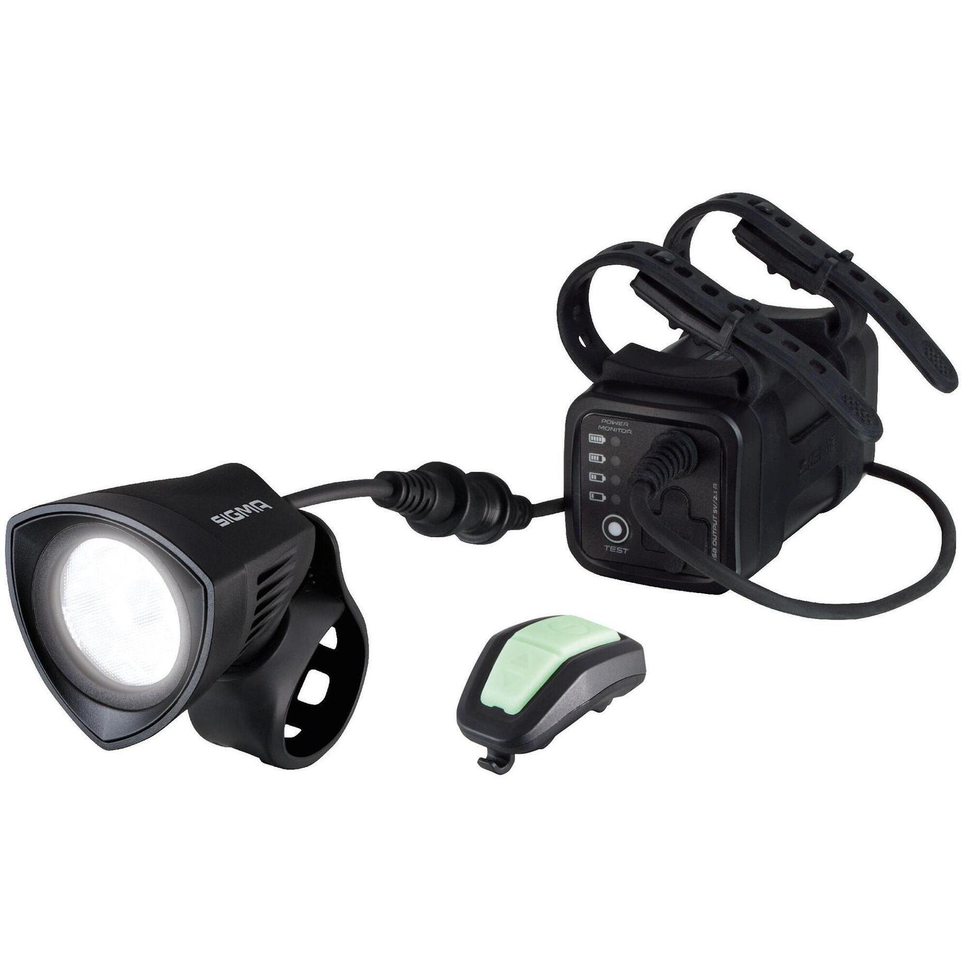 Sigma Sport Buster 2000 HL oświetlenie LED 2000 lumenów, z możliwością ponownego ładowania źródło światła, kolor czarny 17001