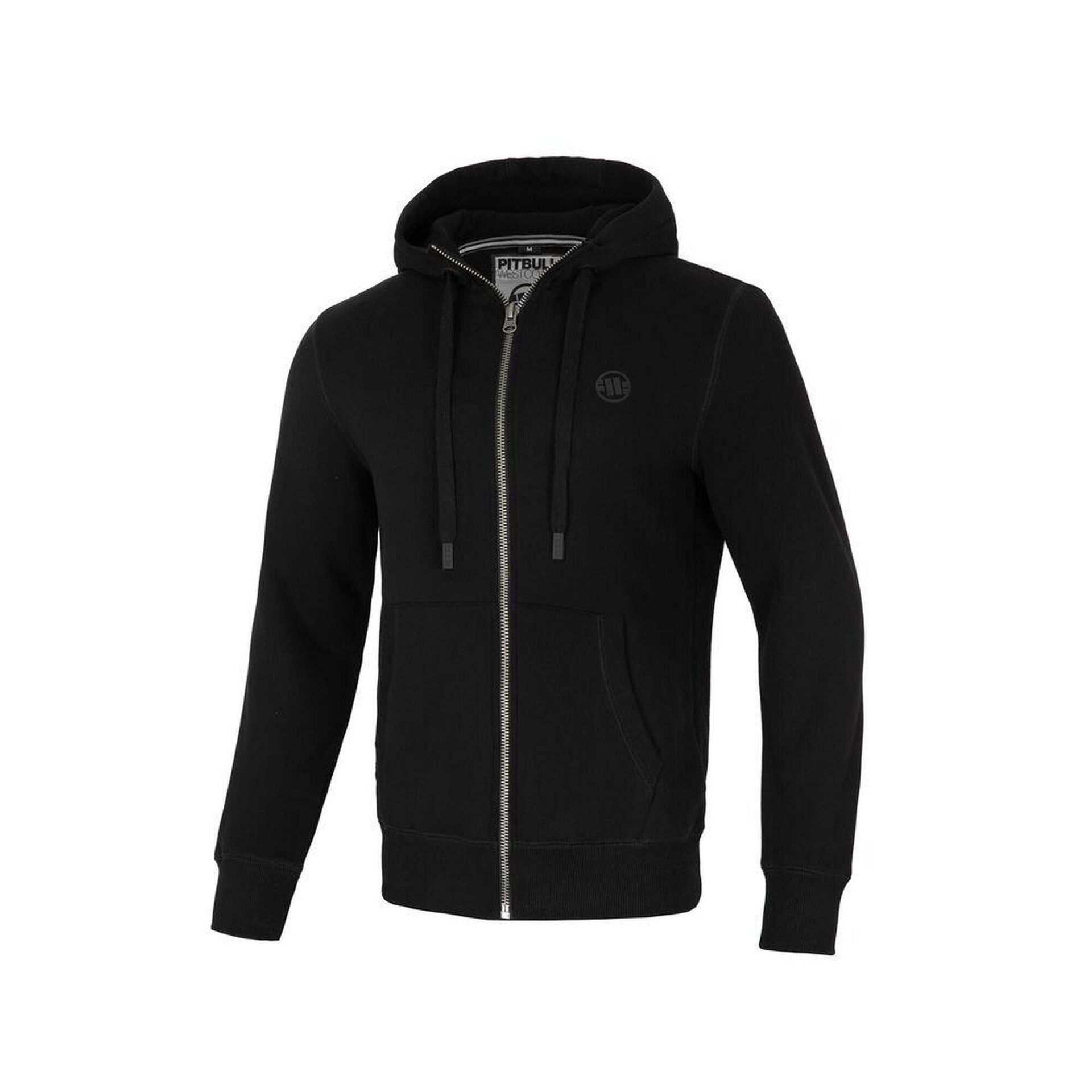 Bluza rozpinana z kapturem Pit Bull New Brushed Fleece Group Hilltop '24 - Czarna M